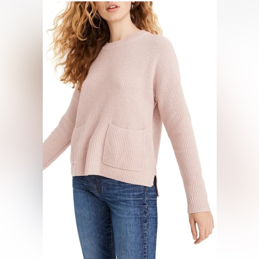 Nwt Madewell Patch Pocket Pullover Knit Sweater S… - image 3